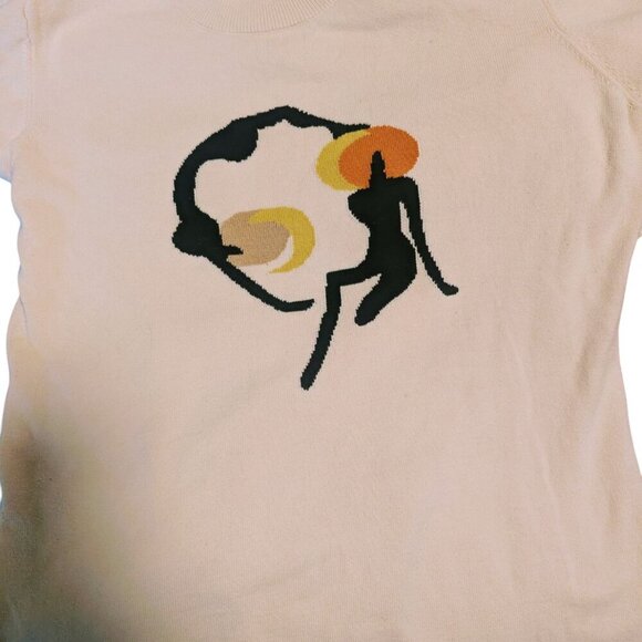 OhSevenDays x Free People Hannah Sweater Pink Rose FP Mental Health Awareness - Picture 3 of 7